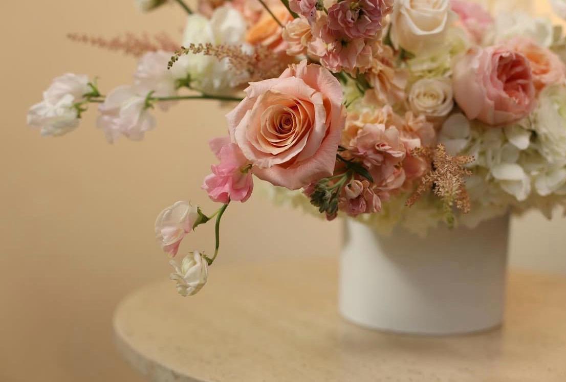 Floral arrangement from a recent event