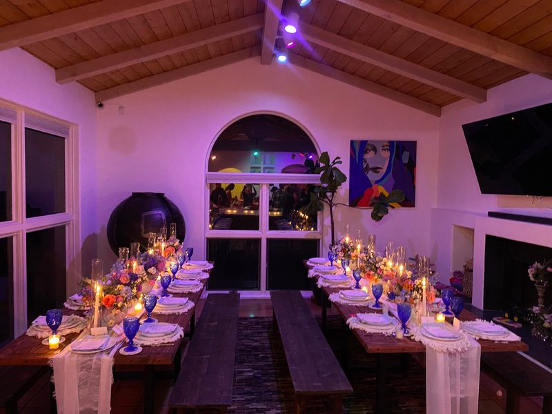 Candlelit dinner