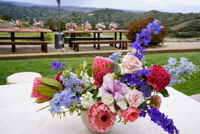Wildflower centerpiece, second angle