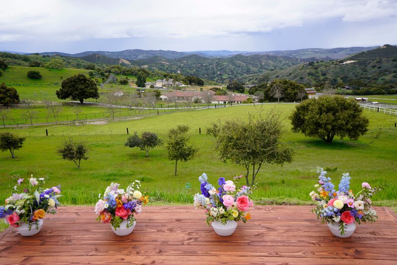 Picnic tables in the hills, second angle