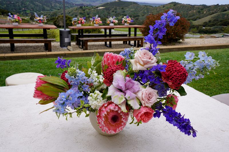 Wildflower centerpiece
