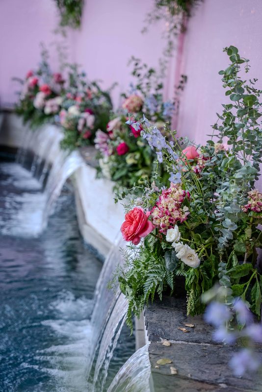 Waterfall florals, vertical