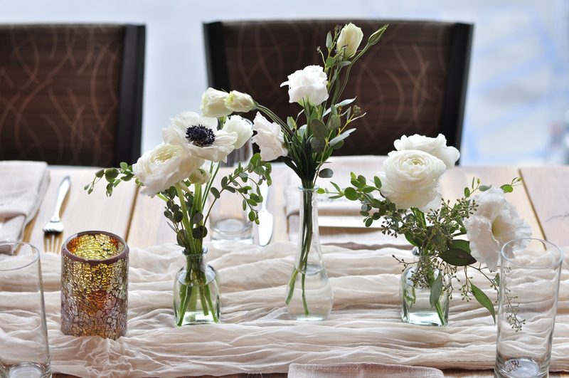 Bud vase trio