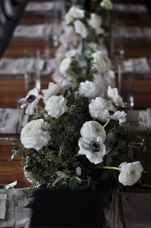 Centerpiece at dusk, vertical