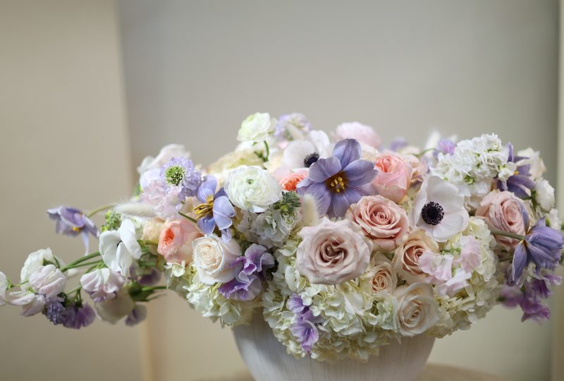 Lavender and blush compote